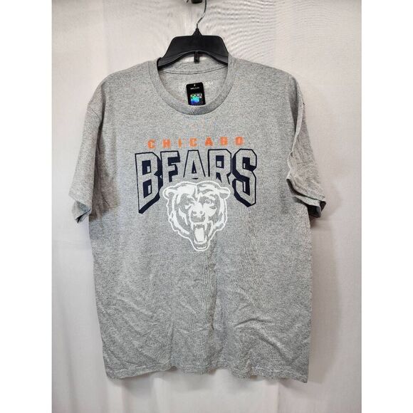 New Era NFL Size Large Script Graphic Chicago Bears T-Shirt Grey - Picture 1 of 4